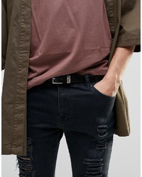 Ceinture géométrique noire Asos