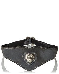 Ceinture gris foncé Werner Trachten