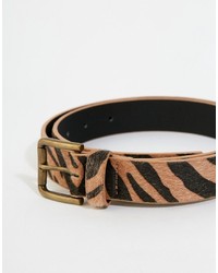 Ceinture imprimée marron Asos