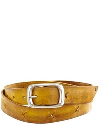 Ceinture jaune Blank And Studs by Dean Vincent