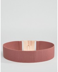 Ceinture serre-taille élastique rose Asos