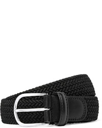 Ceinture tressée noire Andersons