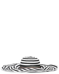 Chapeau à rayures horizontales blanc et noir Missoni