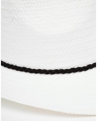 Chapeau de paille blanc Asos