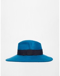 Chapeau en laine bleu canard Catarzi