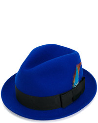 Chapeau en laine bleu marine Paul Smith