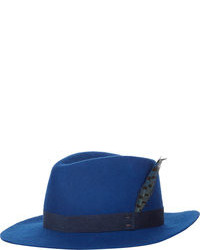 Chapeau en laine bleu