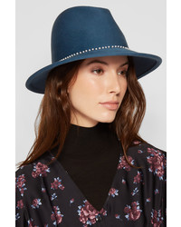 Chapeau en laine bleu Eugenia Kim