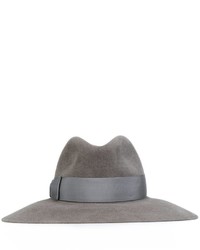 Chapeau en laine gris Borsalino