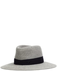 Chapeau en laine gris Maison Michel
