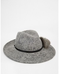 Chapeau en laine gris Catarzi