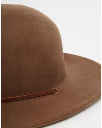 Chapeau en laine marron Brixton
