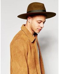 Chapeau en laine marron Brixton