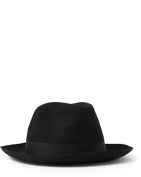 Chapeau en laine noir Borsalino