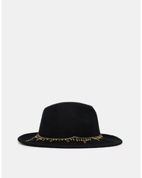 Chapeau en laine noir Asos