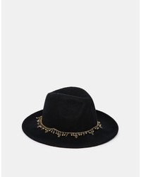 Chapeau en laine noir Asos