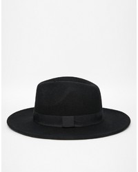 Chapeau en laine noir Asos