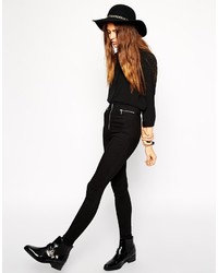 Chapeau en laine noir Asos