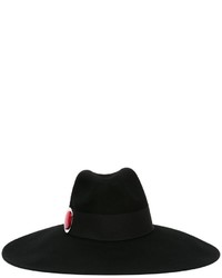 Chapeau en laine noir Giorgio Armani