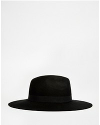 Chapeau en laine noir Pieces