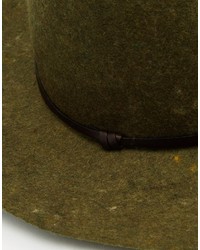 Chapeau en laine olive Catarzi