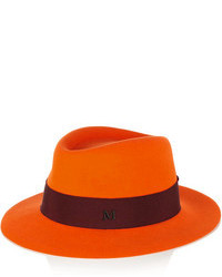 Chapeau en laine orange