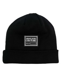 Chapeau en tricot noir VERSACE JEANS COUTURE