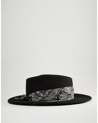 Chapeau noir Asos