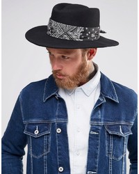 Chapeau noir Asos