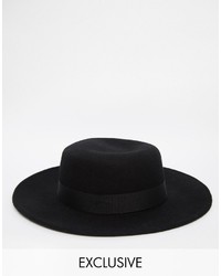 Chapeau noir Reclaimed Vintage