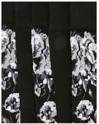 Chaussettes à fleurs noires Asos