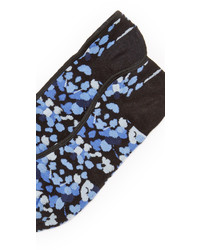 Chaussettes à fleurs noires Kate Spade