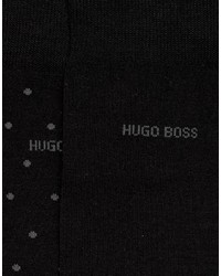 Chaussettes á pois noires Hugo Boss