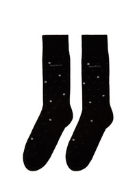 Chaussettes á pois noires BOSS