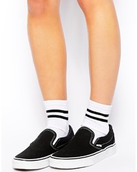 Chaussettes à rayures horizontales blanches et noires Asos