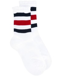 Chaussettes à rayures horizontales blanches Gucci
