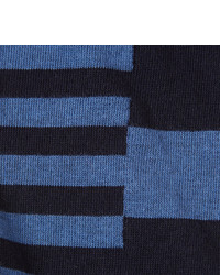 Chaussettes à rayures horizontales bleues Corgi