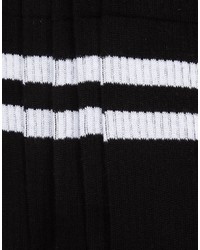 Chaussettes à rayures horizontales noires Asos