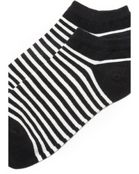 Chaussettes à rayures horizontales noires Kate Spade