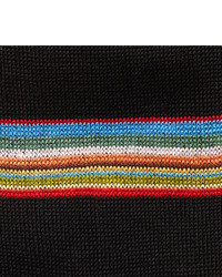 Chaussettes à rayures horizontales noires Paul Smith