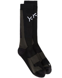 Chaussettes à rayures horizontales noires Y-3