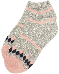 Chaussettes à rayures horizontales roses Madewell