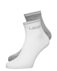 Chaussettes argentées Lacoste