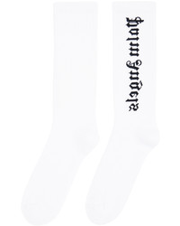 Chaussettes blanches et noires Palm Angels