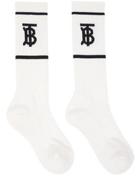 Chaussettes blanches Burberry
