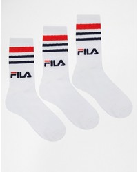 Chaussettes blanches Fila