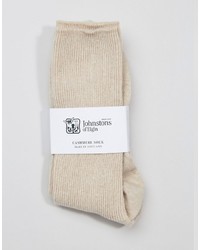 Chaussettes blanches Johnstons of Elgin