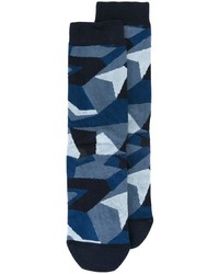 Chaussettes camouflage bleu marine Diesel