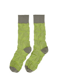 Chaussettes chartreuses Issey Miyake Men