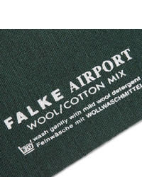 Chaussettes en laine gris foncé Falke